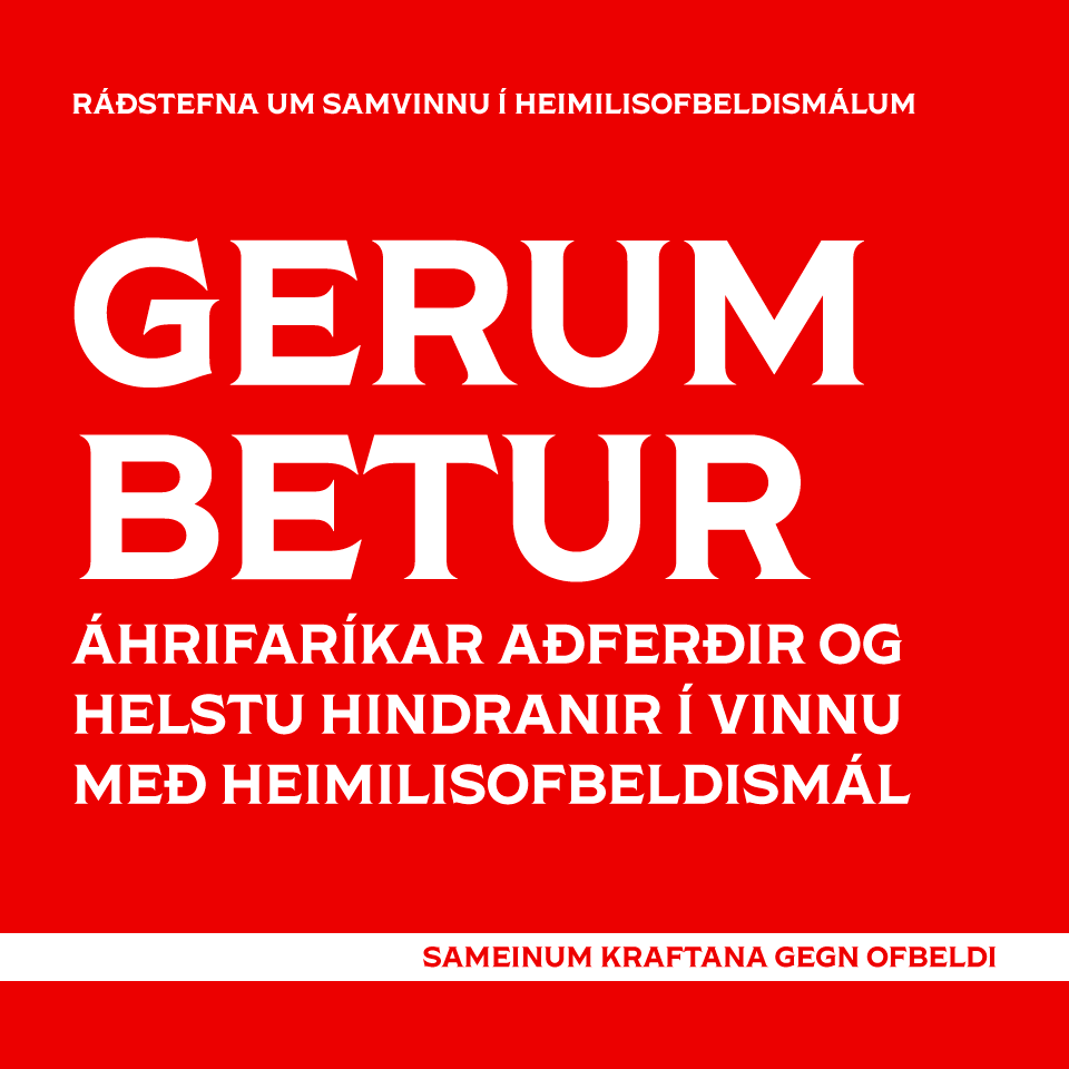 Streymi af ráðstefnunni Gerum betur!