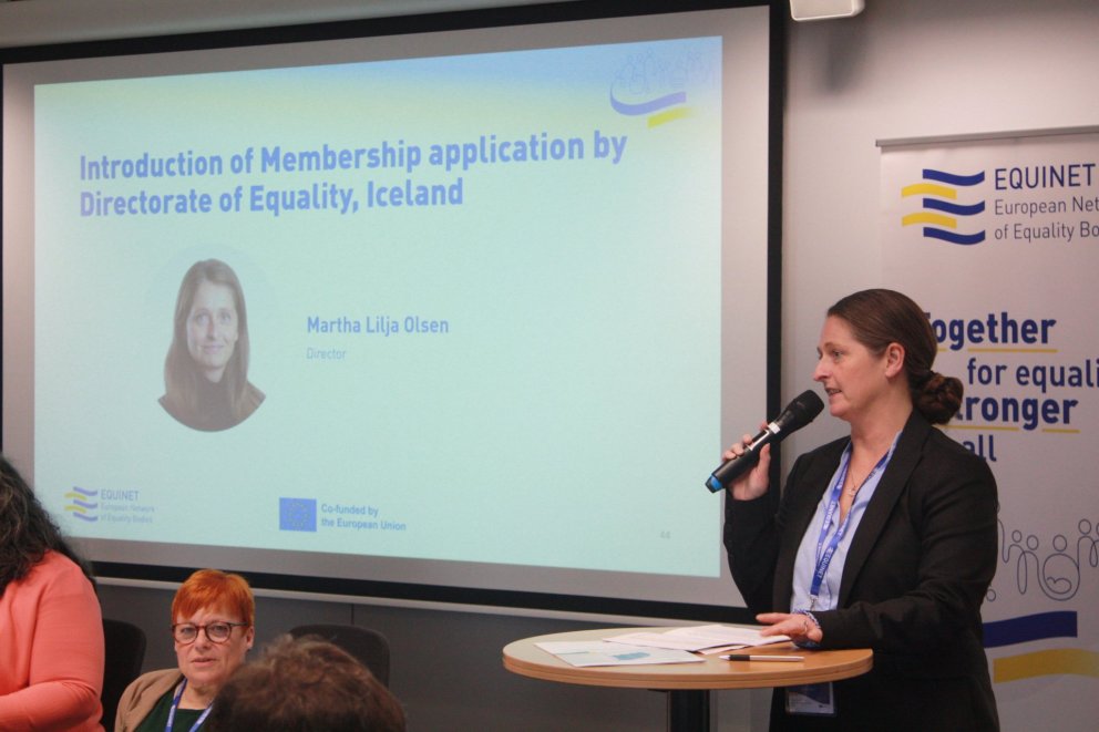 Martha Lilja Olsen á aðalfundi Equinet.