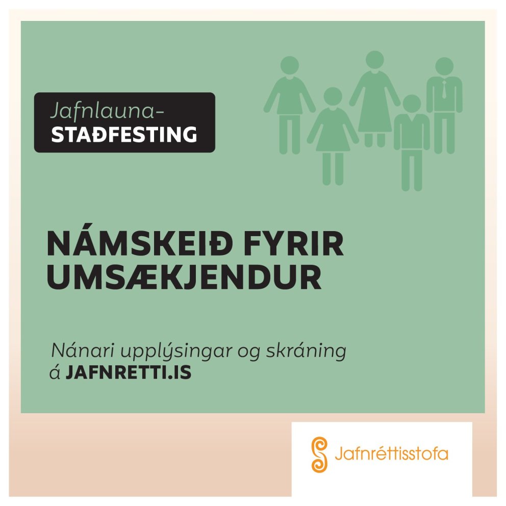 Námskeið fyrir umsækjendur um jafnlaunastaðfestingu komið á netið