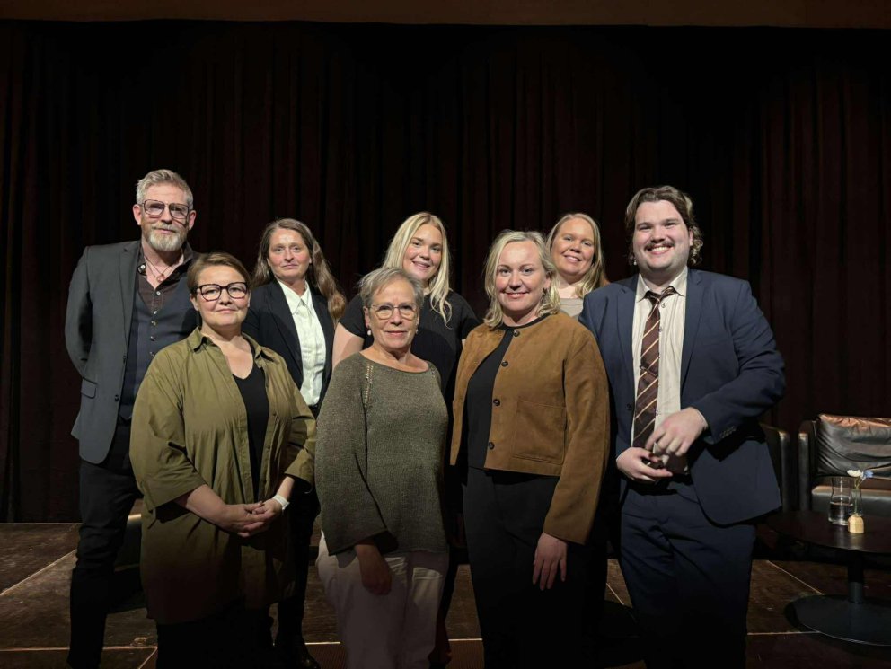Efri röð frá vinstri: Hjalti Ómar Ágústsson, Martha Lilja Olsen, París Anna Bergmann, Rannveig Sigur…