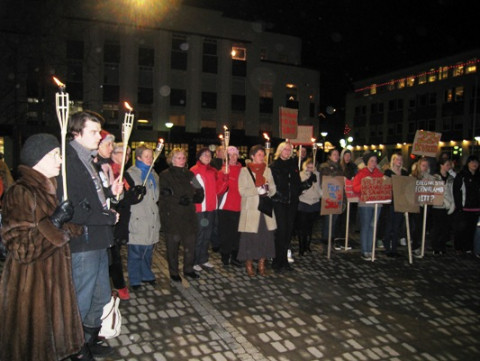 Ljósaganga og samstaða á Akureyri