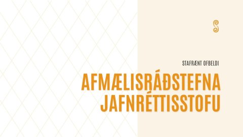 Afmælisráðstefna Jafnréttisstofu