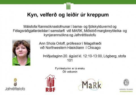 Kyn, velferð og leiðir úr kreppum