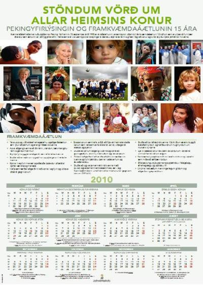 Jafnréttisstofa gefur út dagatal