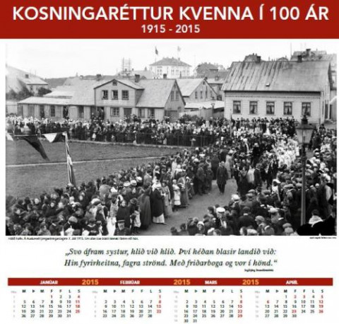Dagatal - Kosningaréttur kvenna í 100 ár 1915-2015