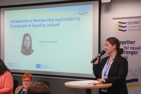 Martha Lilja Olsen á aðalfundi Equinet.