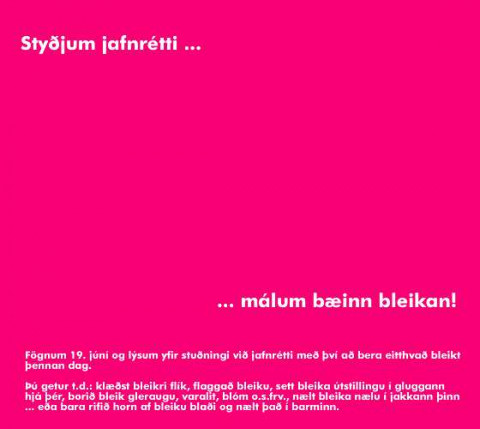 Málum bæinn bleikan